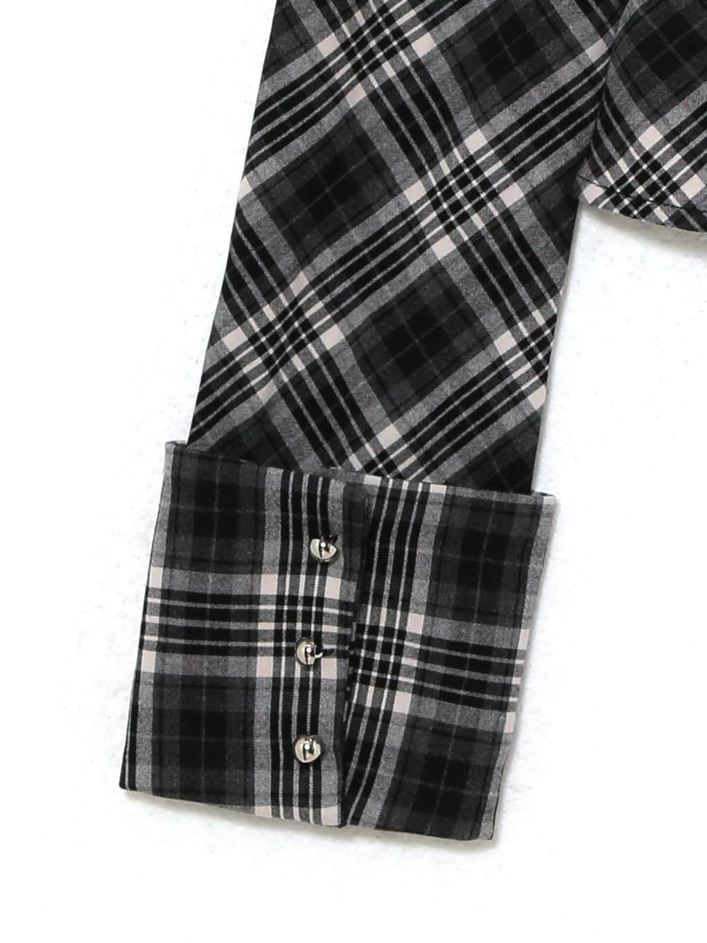 【BUBBLES】ピンタックネクタイシャツ