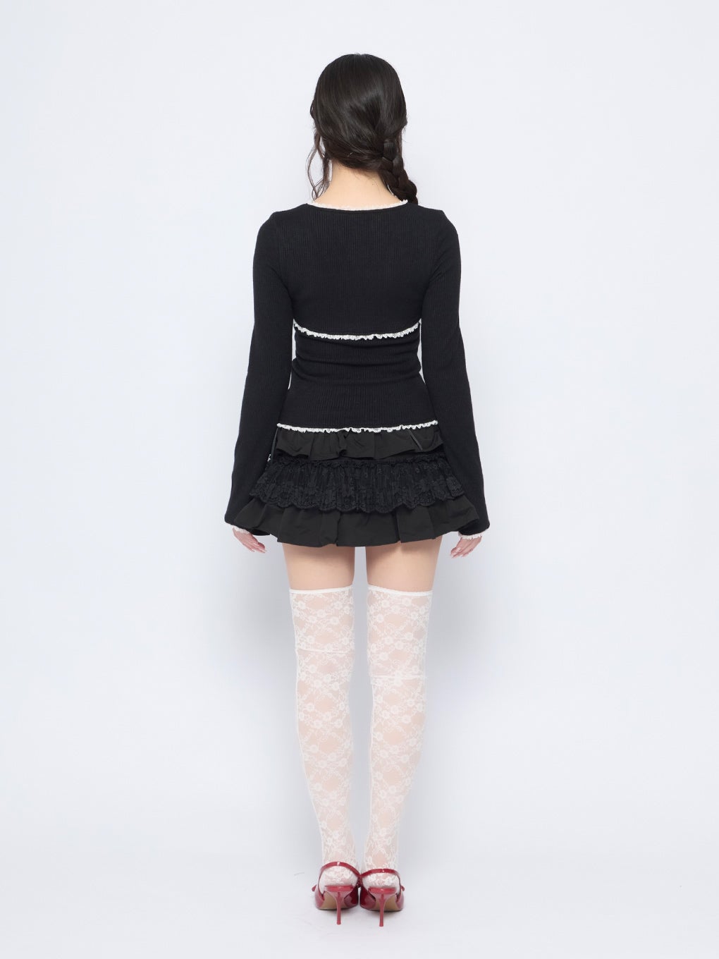 【BUBBLES】フリルリボントップス