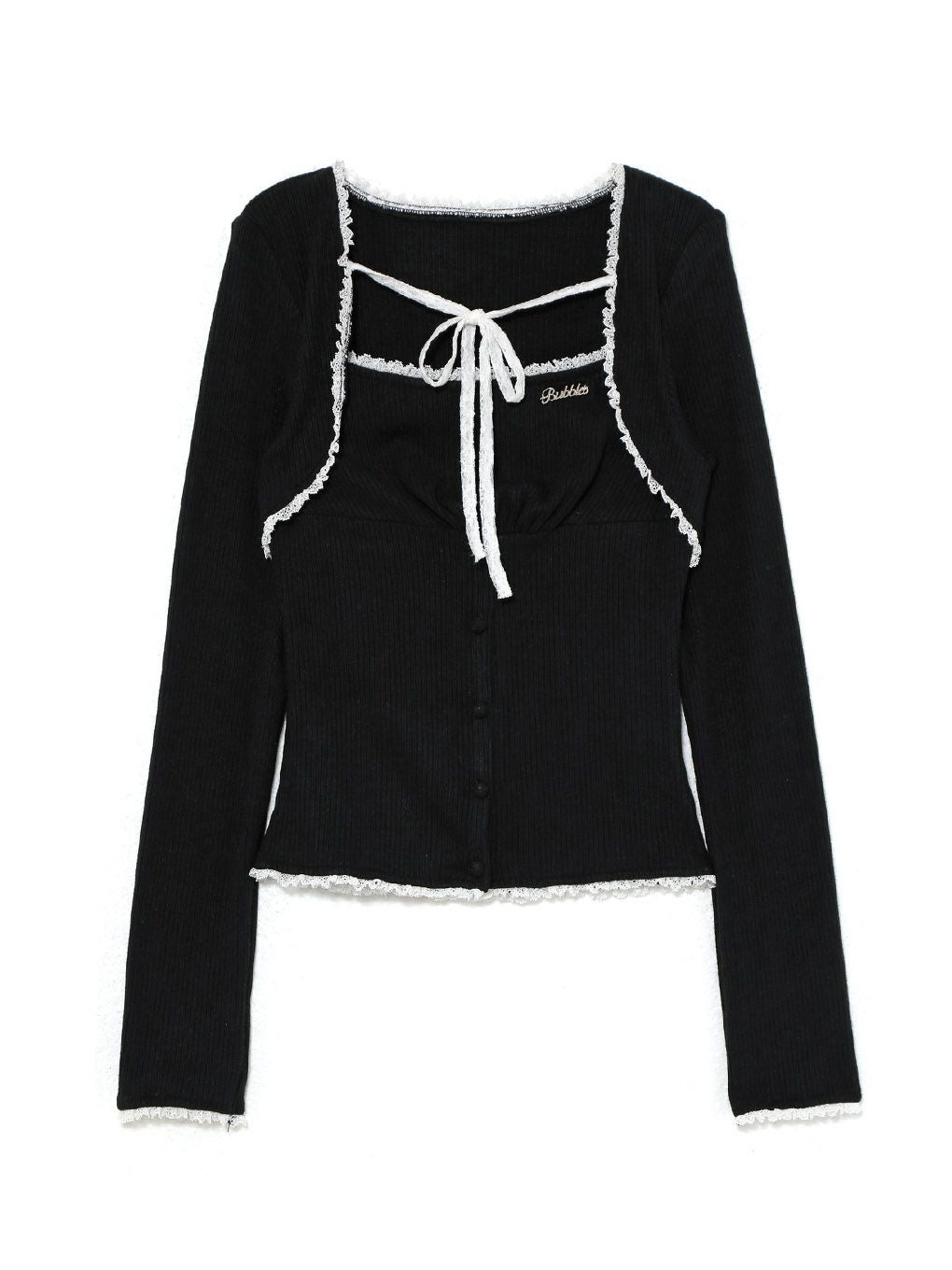 【BUBBLES】フリルリボントップス