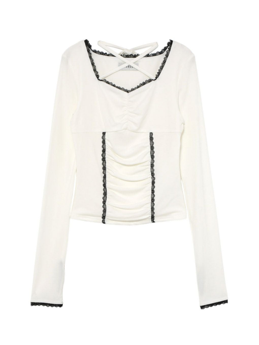 【BUBBLES】スクエアギャザートップス