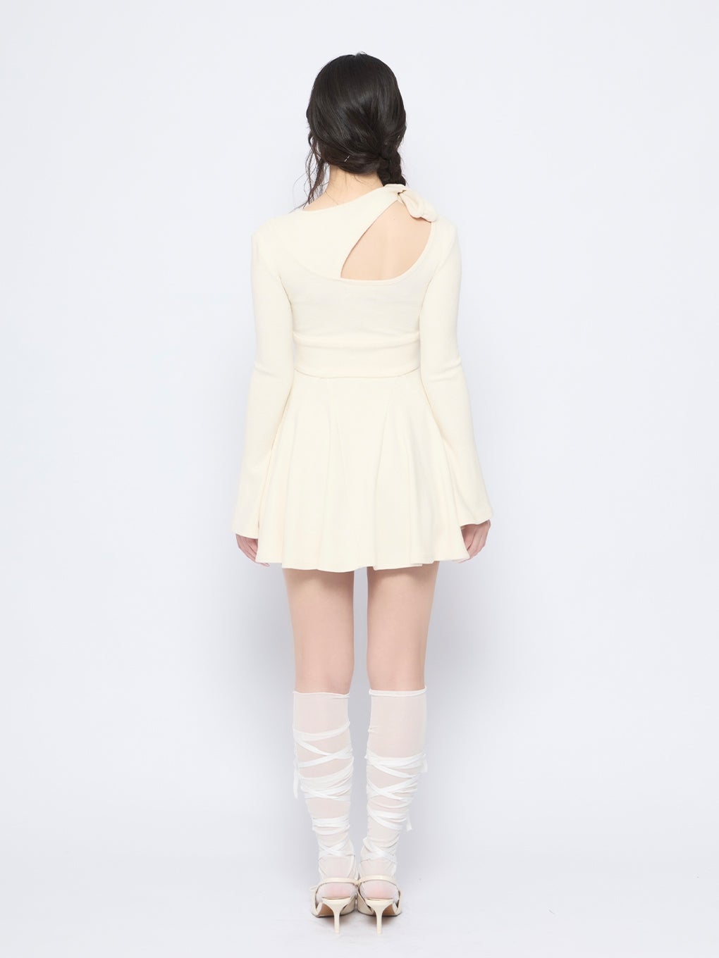 【BUBBLES】ショルダーリボンワンピース