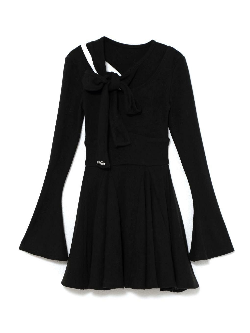 【BUBBLES】ショルダーリボンワンピース