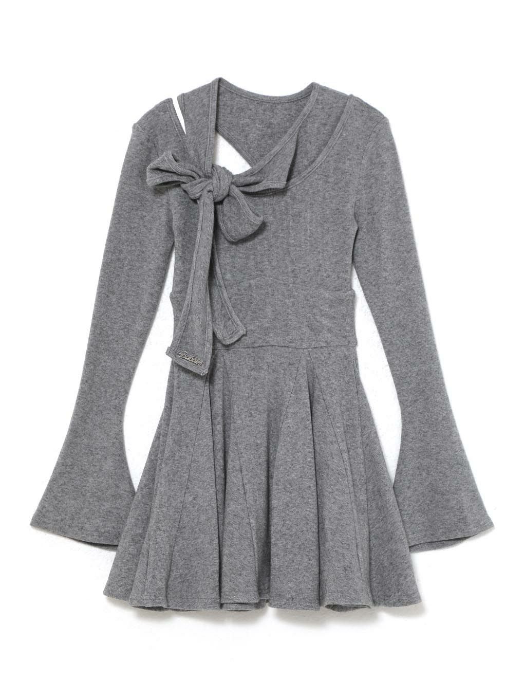 【BUBBLES】ショルダーリボンワンピース