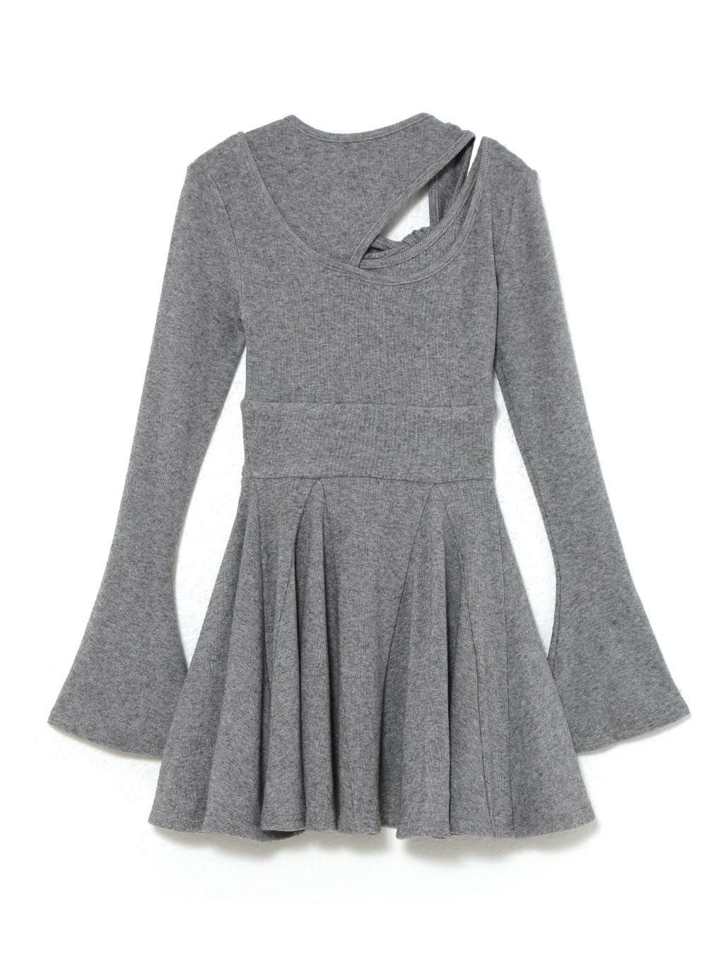 【BUBBLES】ショルダーリボンワンピース