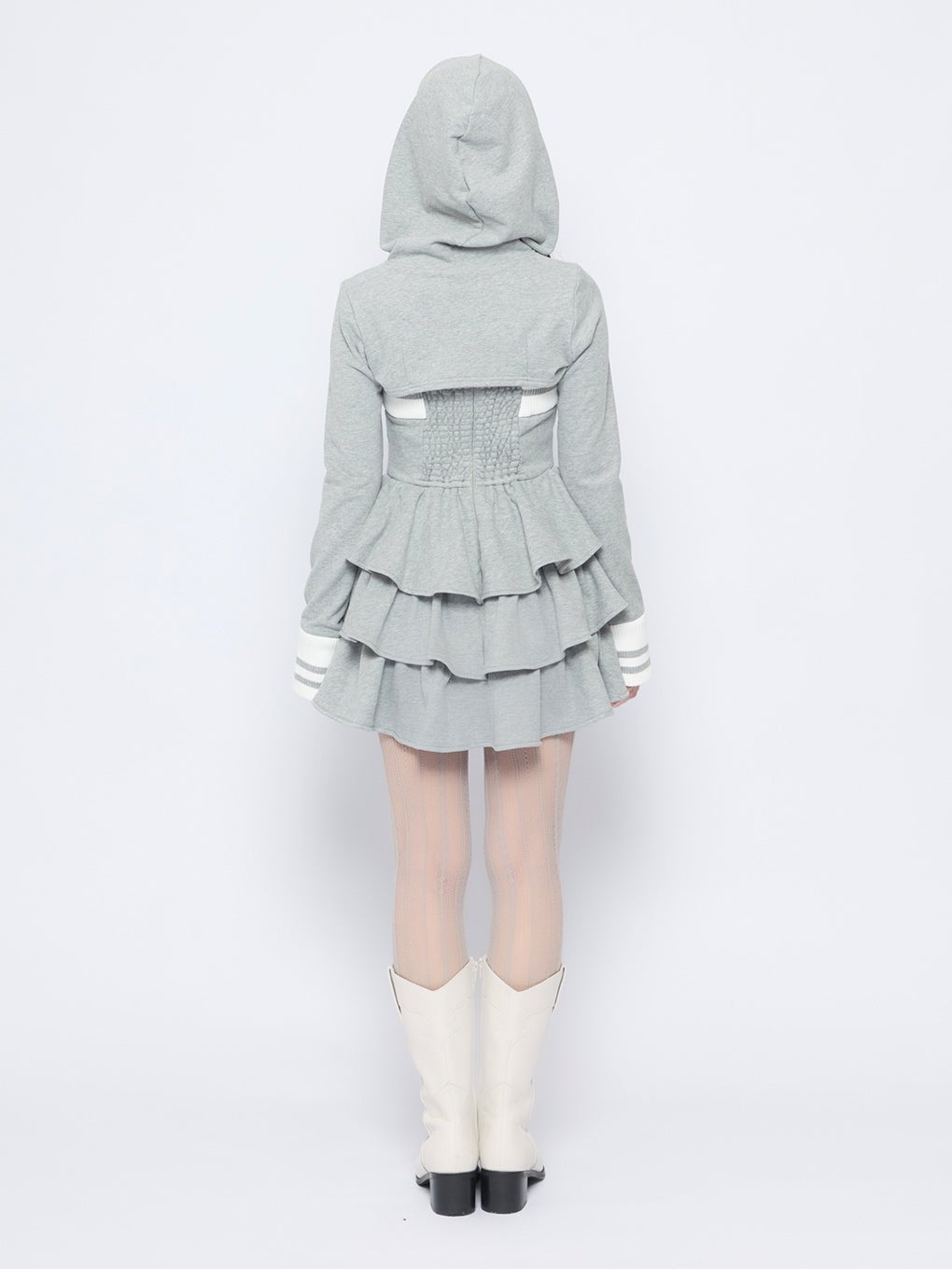 【BUBBLES】バイカラースウェットワンピース