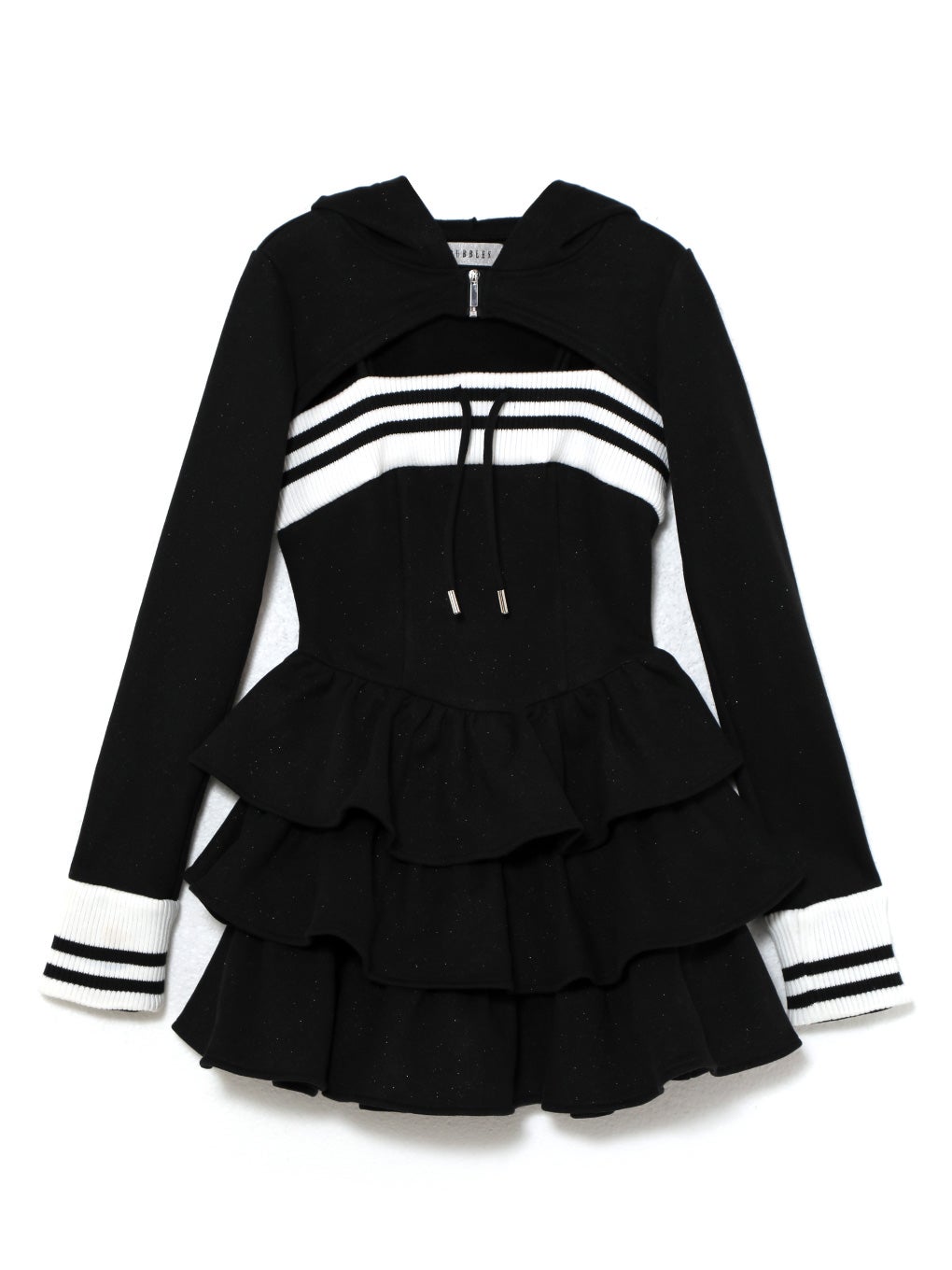 【BUBBLES】バイカラースウェットワンピース