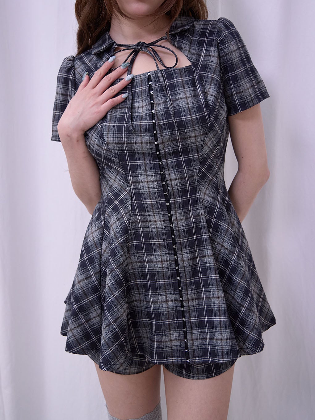 【BUBBLES】バックリボンペプラムセットアップ