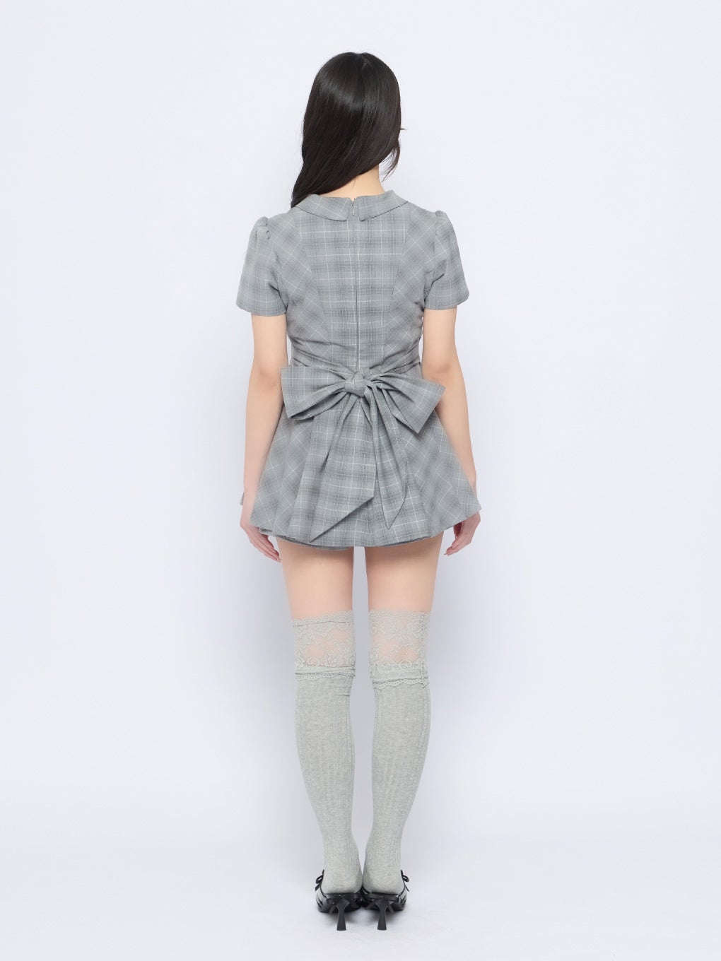 【BUBBLES】バックリボンペプラムセットアップ