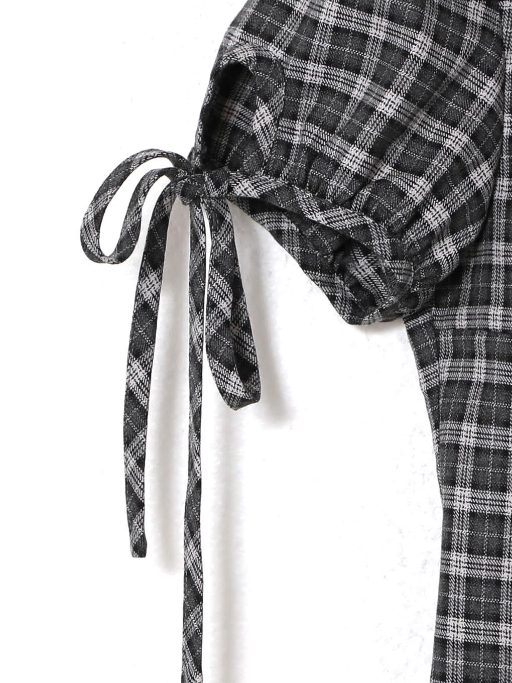 【BUBBLES】リボンスリーブシャツトップス