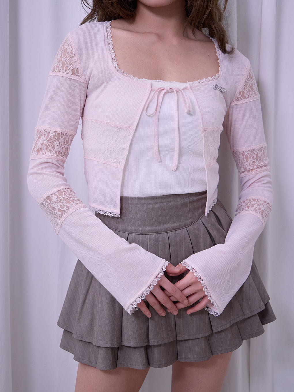 【BUBBLES】バックリボンプリーツスカパン