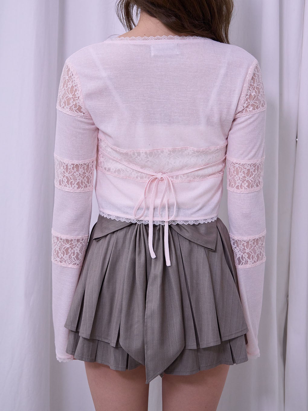 【BUBBLES】バックリボンプリーツスカパン