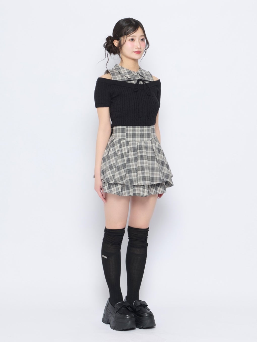 【BUBBLES】バックリボンプリーツスカパン