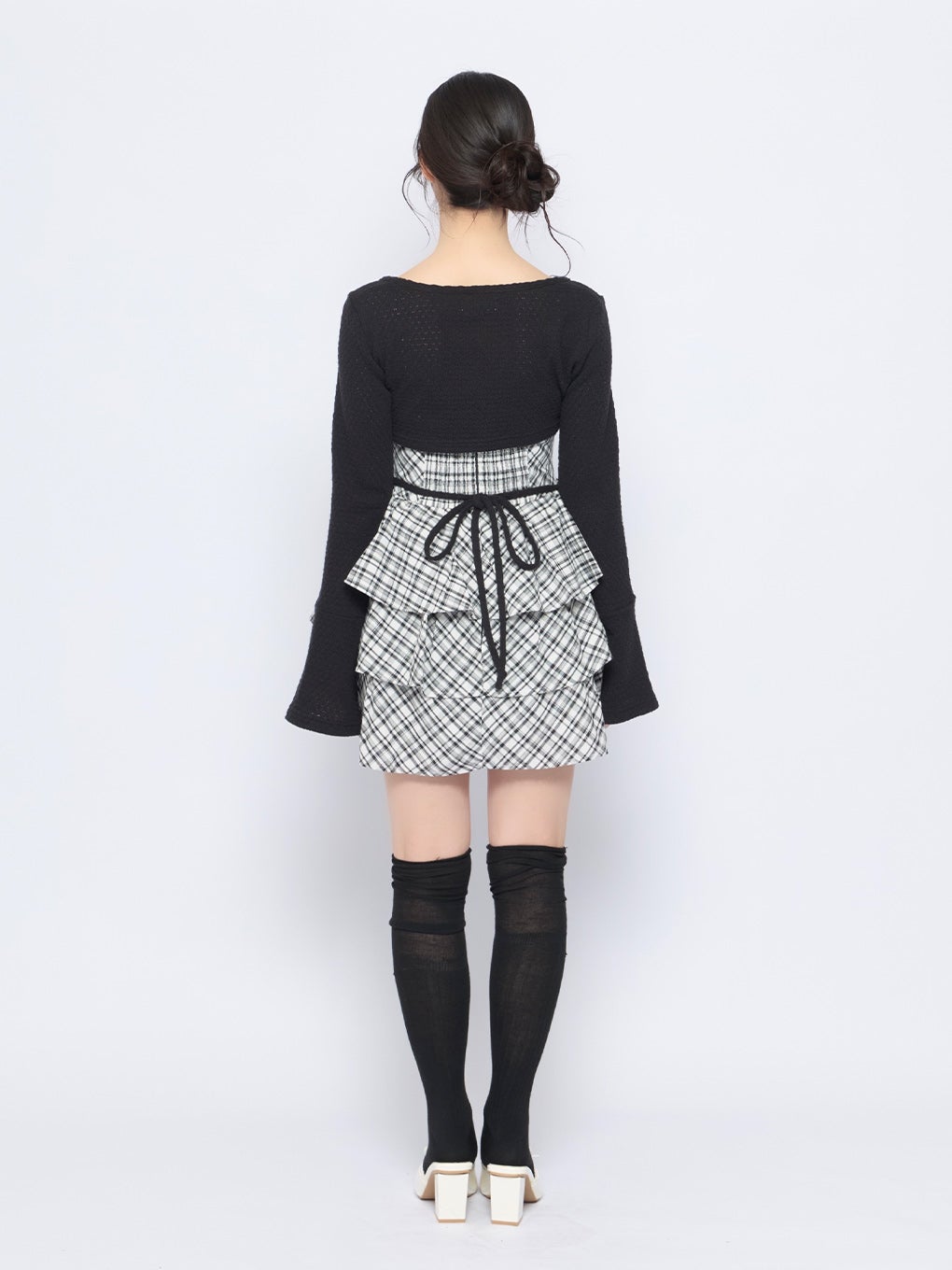 【BUBBLES】リボンティアードアンサンブルワンピース