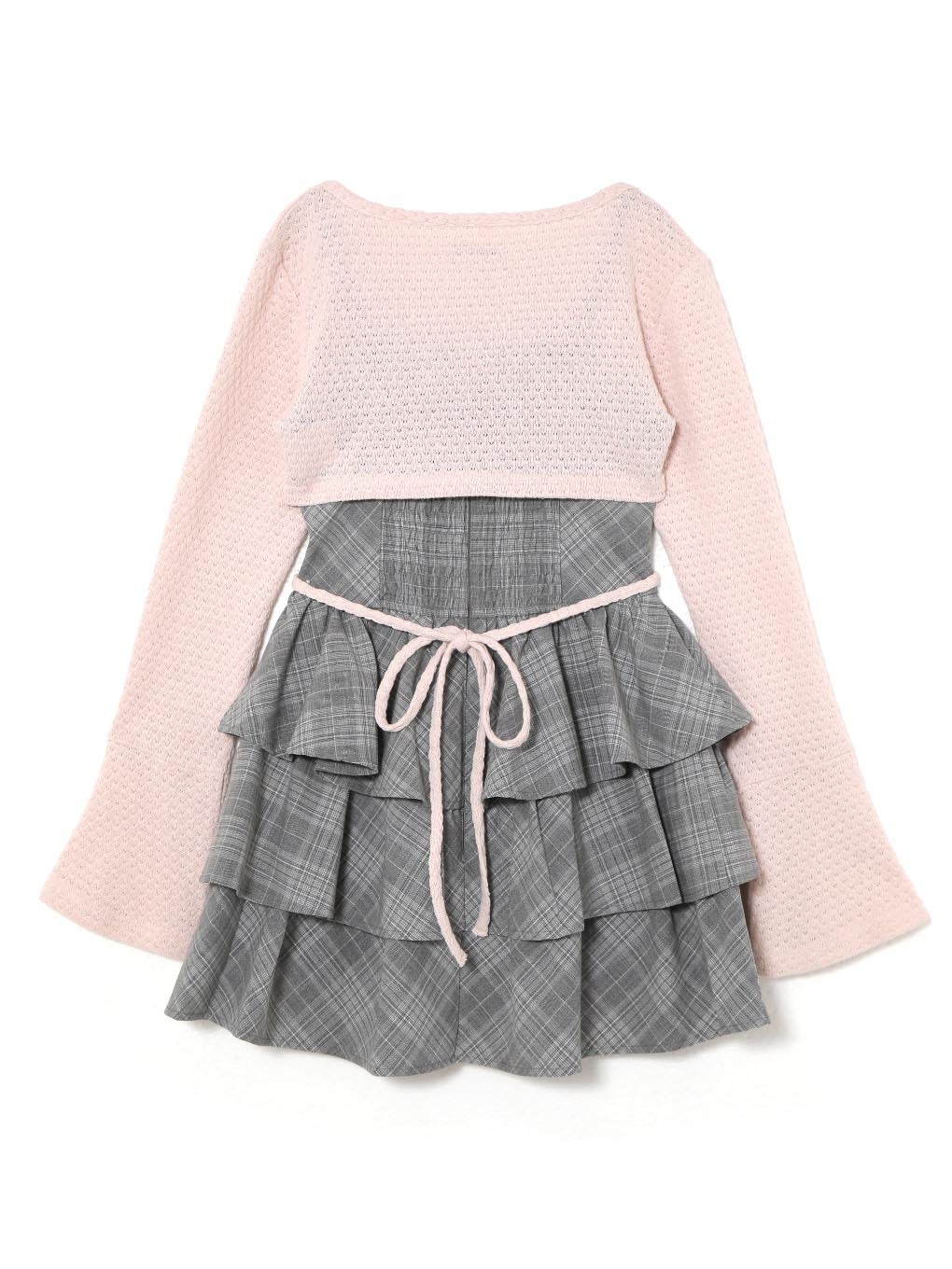 【BUBBLES】リボンティアードアンサンブルワンピース