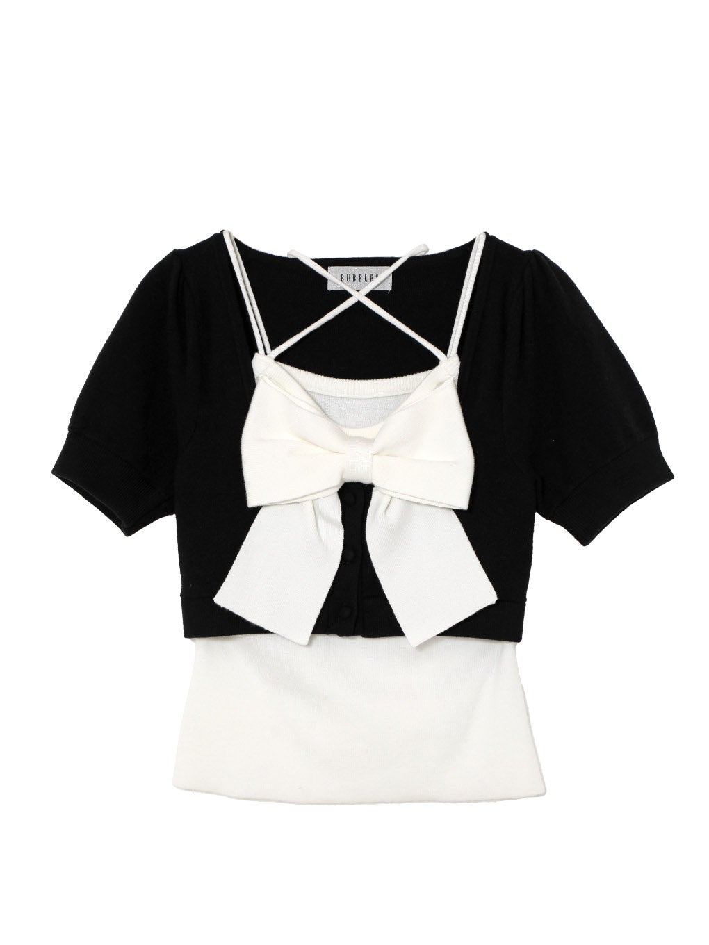 【BUBBLES】リボンニットアンサンブル