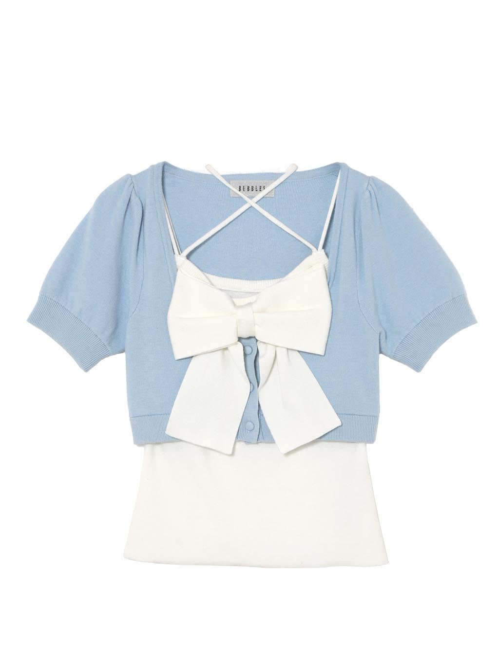 【BUBBLES】リボンニットアンサンブル