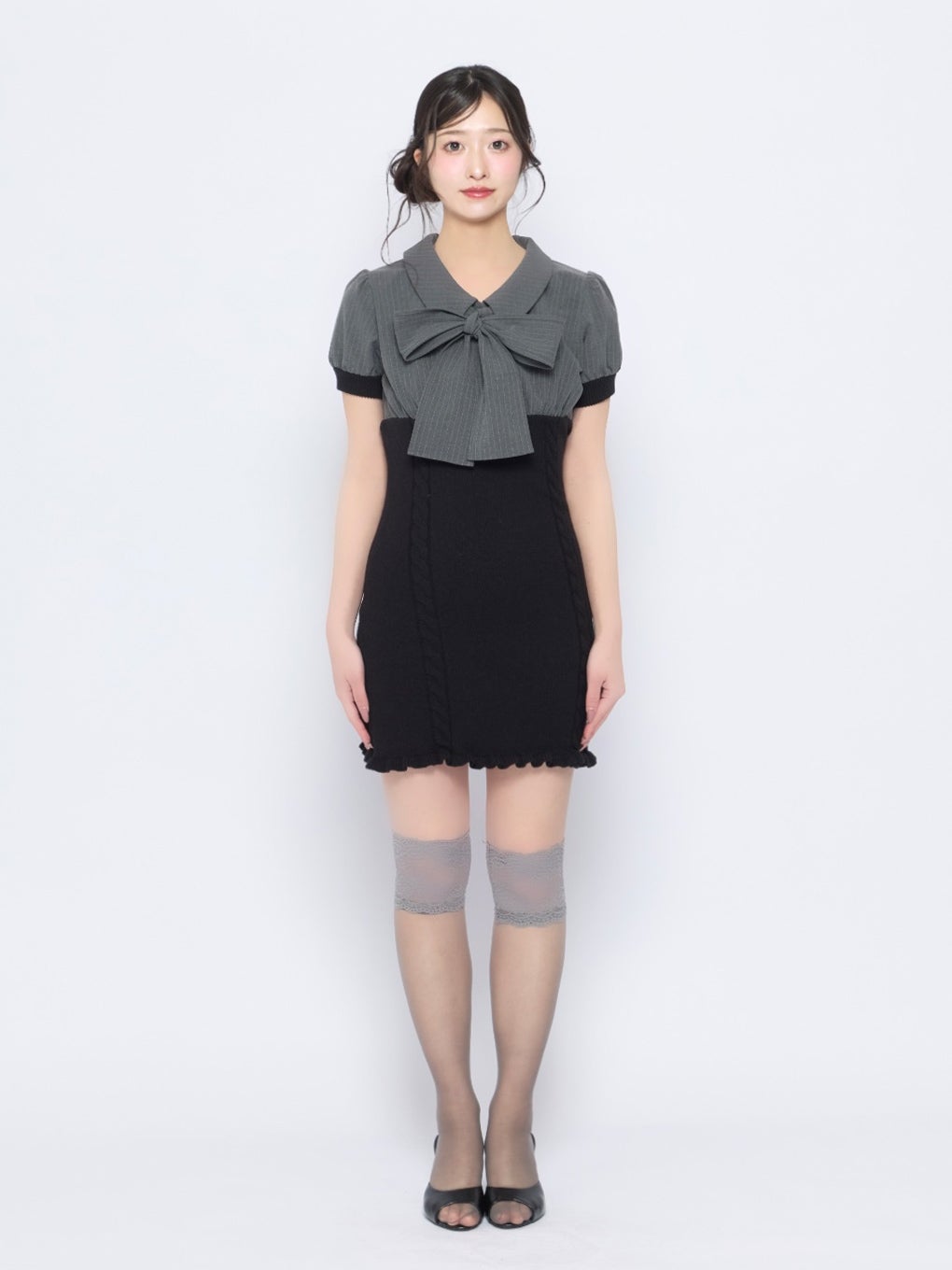 【BUBBLES】ドッキングリボンワンピース