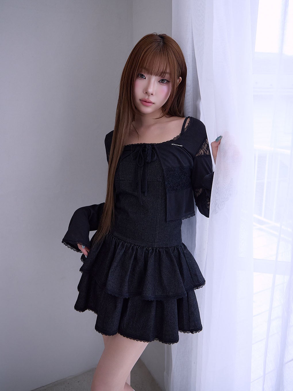 【BUBBLES】ツイルガーリーワンピース