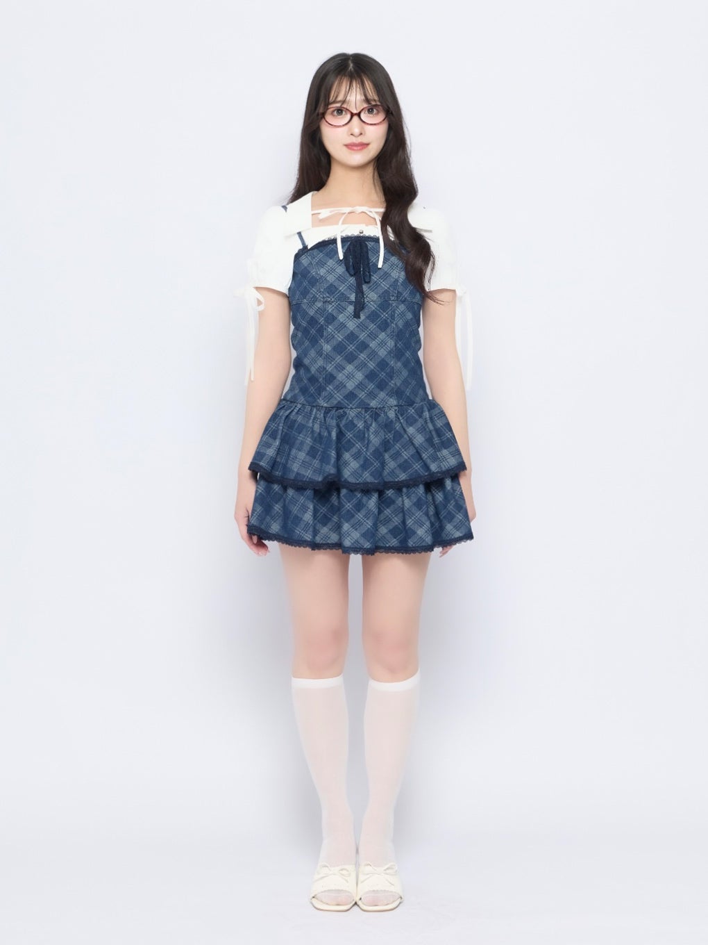 【BUBBLES】ツイルガーリーワンピース