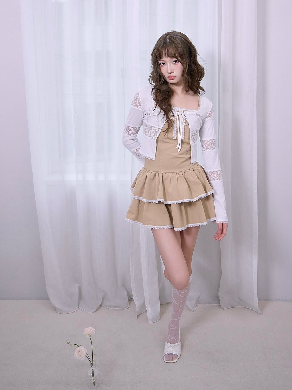 BUBBLES】リボンレースカーデ | sparkling mall online store