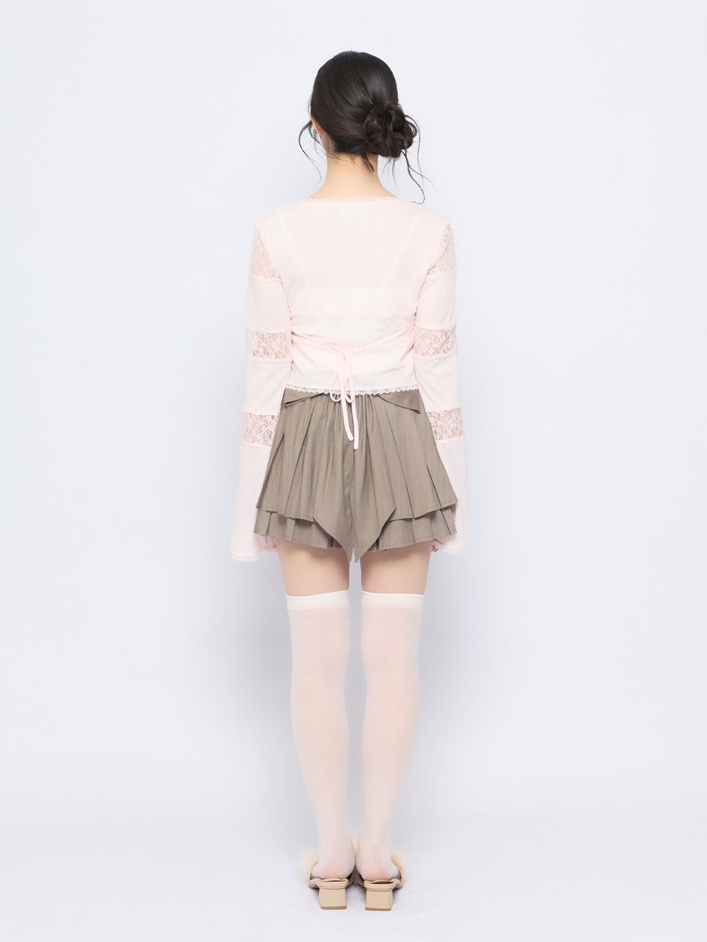 【BUBBLES】リボンレースカーデ