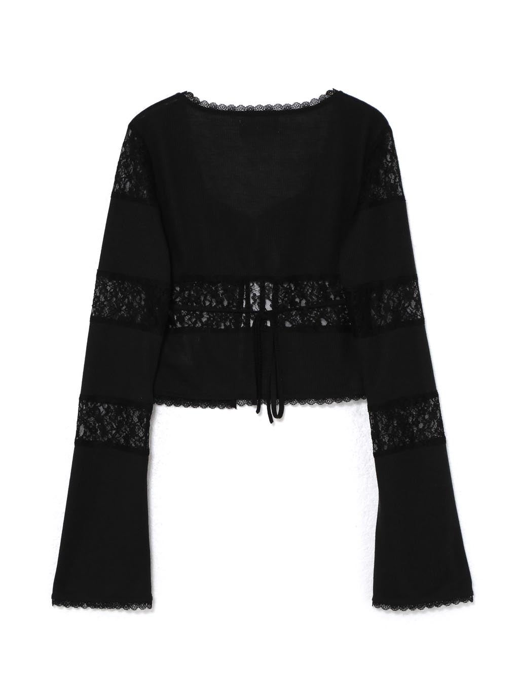 【BUBBLES】リボンレースカーデ