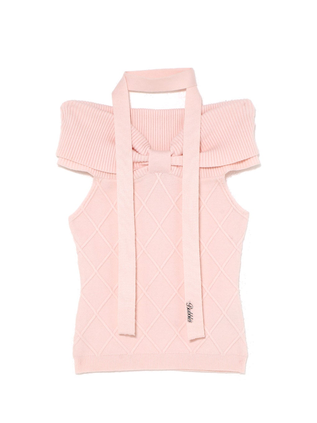 【BUBBLES】オフショルリボントップス