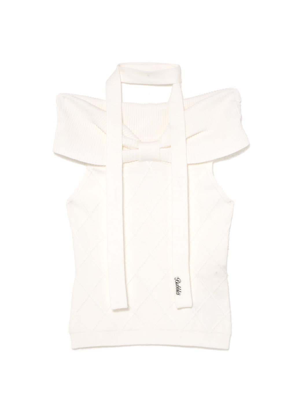 【BUBBLES】オフショルリボントップス