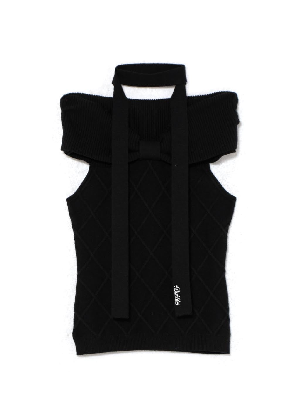 【BUBBLES】オフショルリボントップス