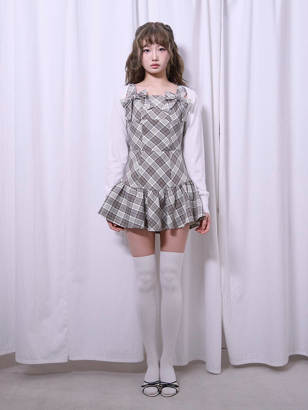 【BUBBLES】ダブルリボンワンピース