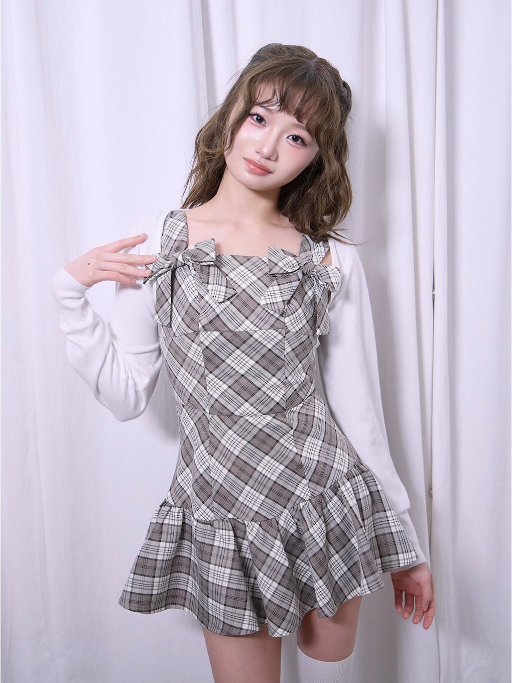 【BUBBLES】ダブルリボンワンピース