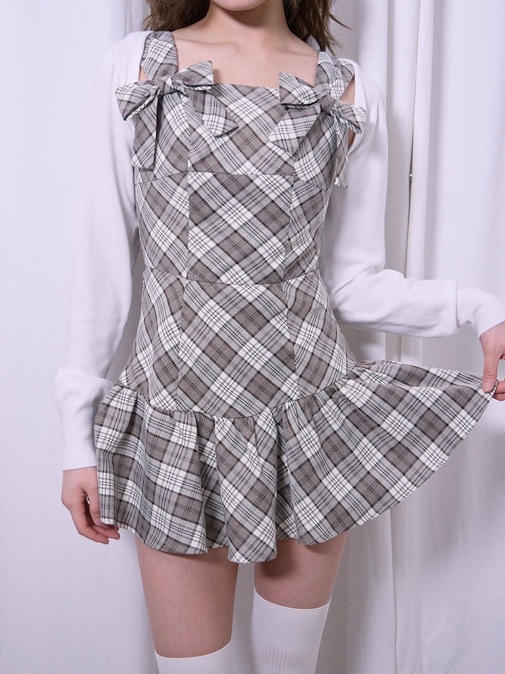 【BUBBLES】ダブルリボンワンピース
