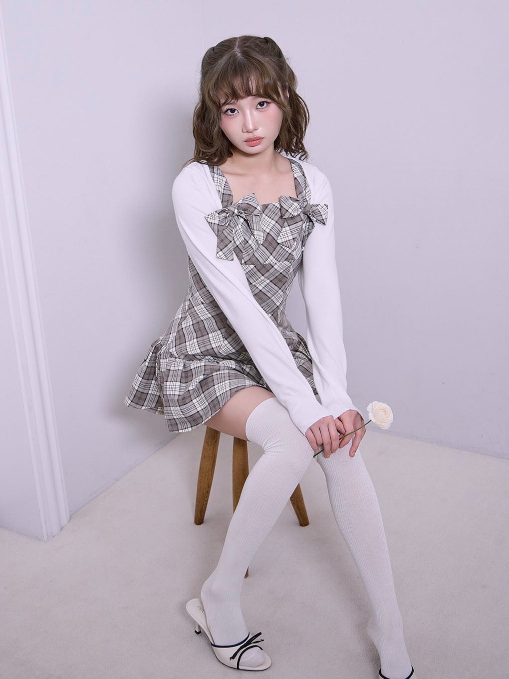 【BUBBLES】ダブルリボンワンピース