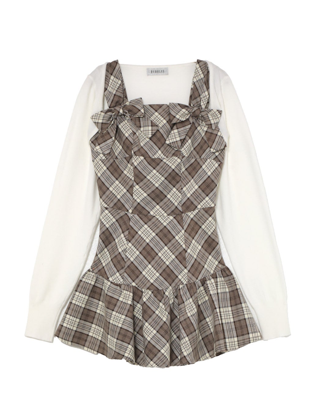 【BUBBLES】ダブルリボンワンピース