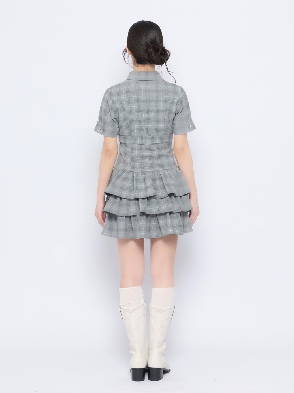 【BUBBLES】フロントベルトワンピース