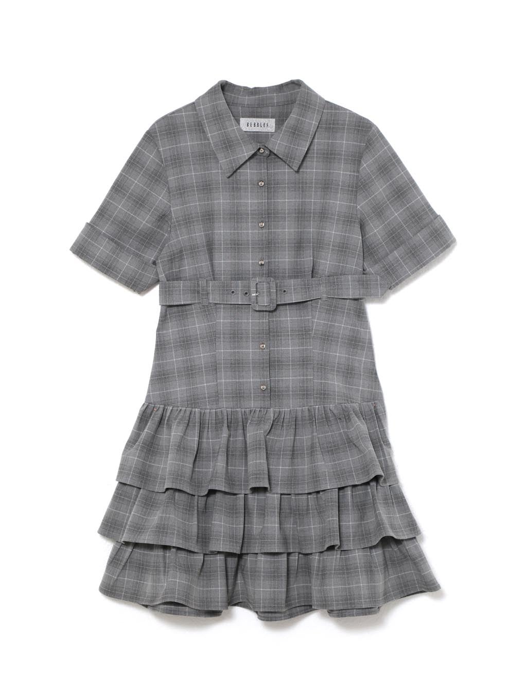 【BUBBLES】フロントベルトワンピース