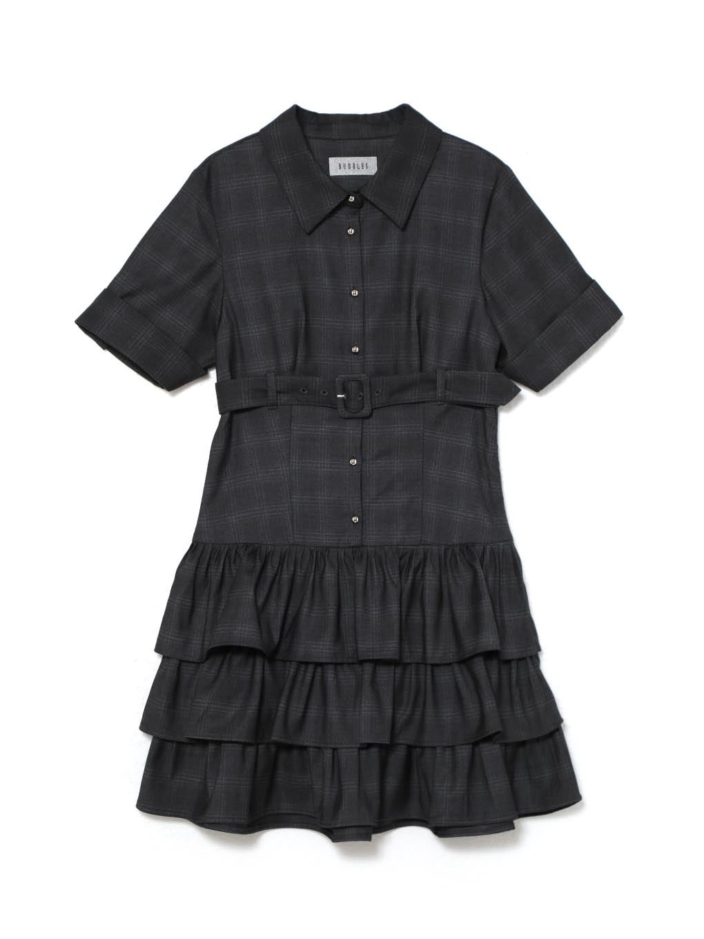 【BUBBLES】フロントベルトワンピース