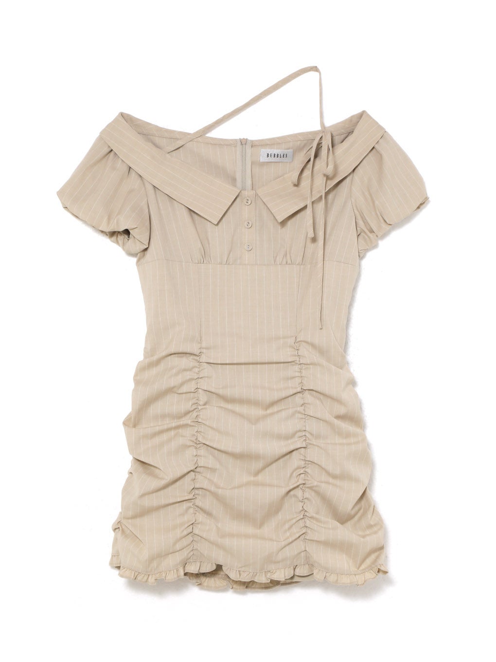 【BUBBLES】ギャザーブラウスワンピース