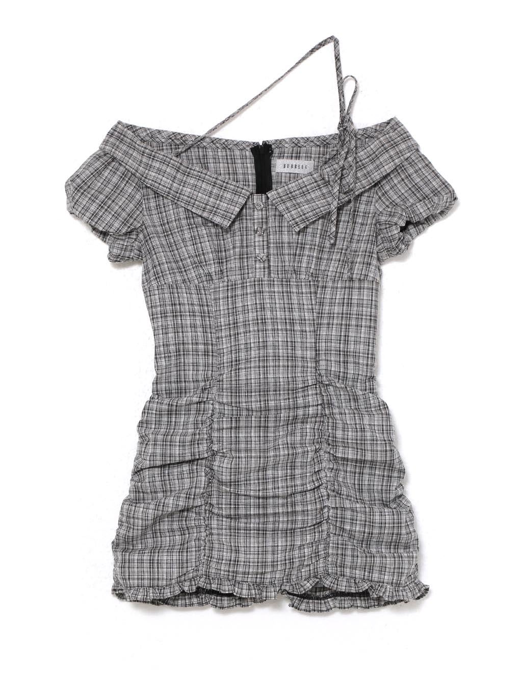 【BUBBLES】ギャザーブラウスワンピース