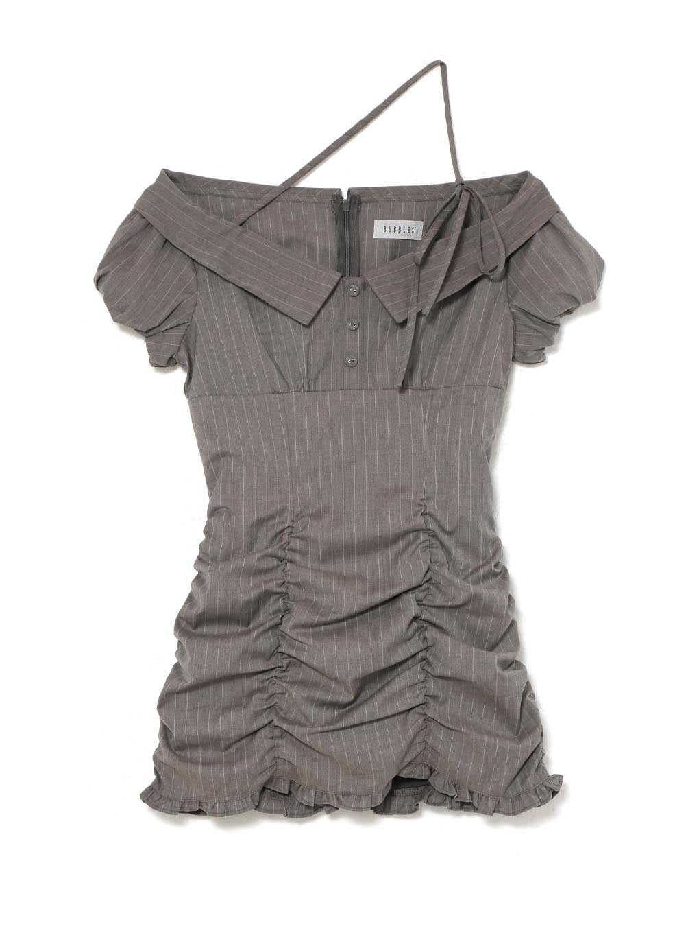 【BUBBLES】ギャザーブラウスワンピース