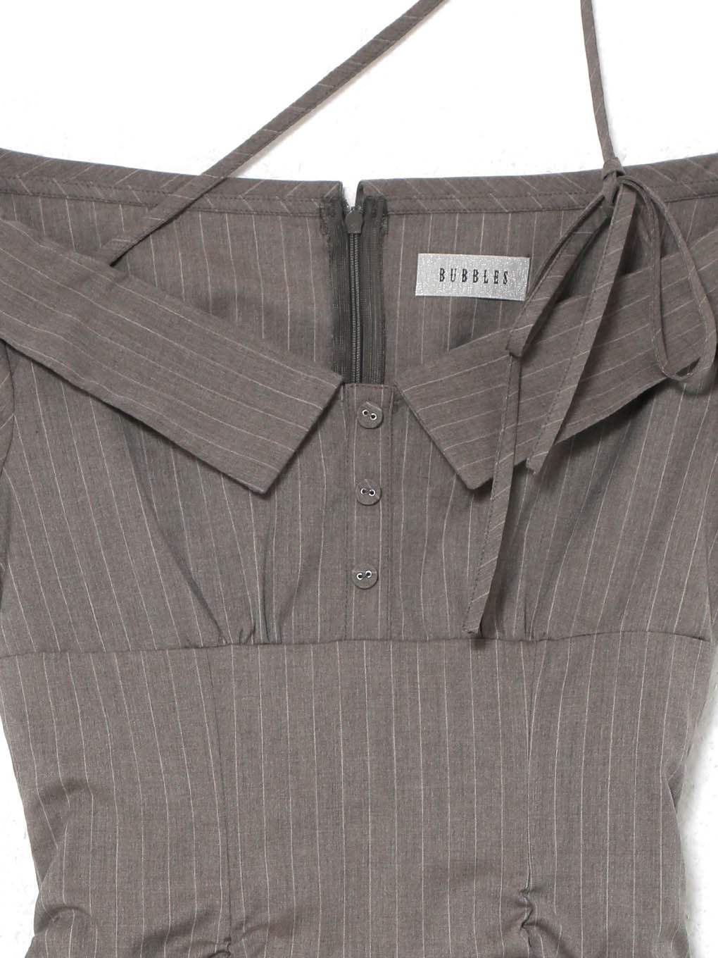 【BUBBLES】ギャザーブラウスワンピース