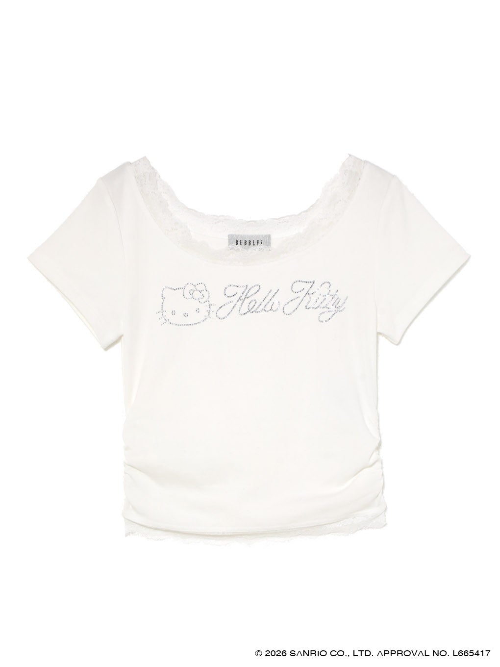 【BUBBLES】レースビジューミニTEE