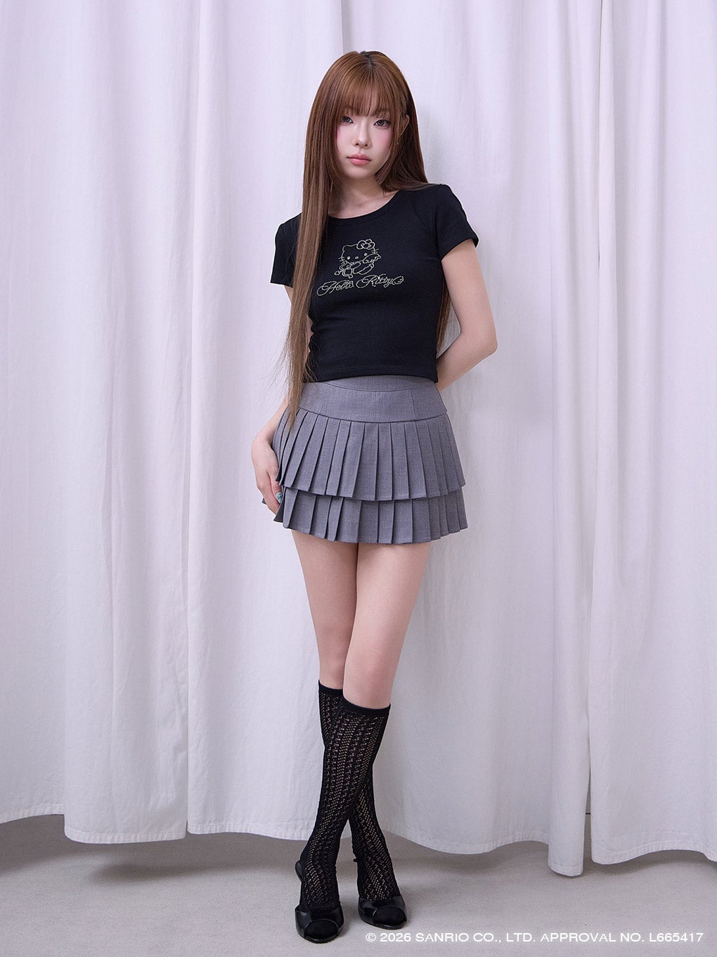 【BUBBLES】ビジューミニTEE