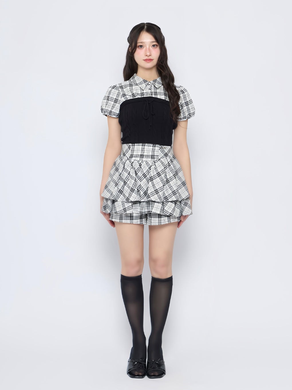 BUBBLES ティアードインショートパンツ Sサイズ BUBBLES】ティアードインショートパンツ | sparkling mall online store