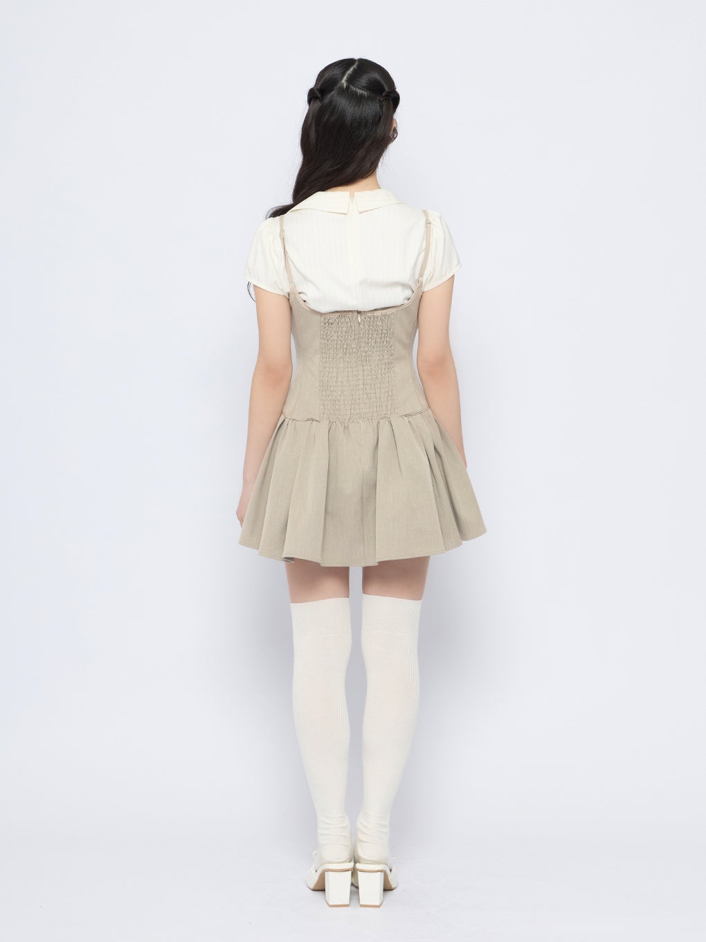【BUBBLES】パイピングコルセットジャンスカ