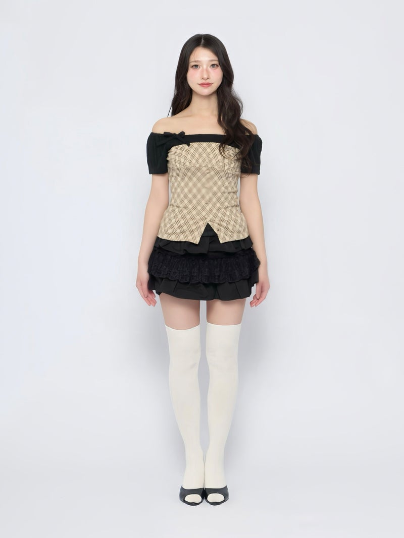 BUBBLES】ケーブルリボントップス | sparkling mall online store