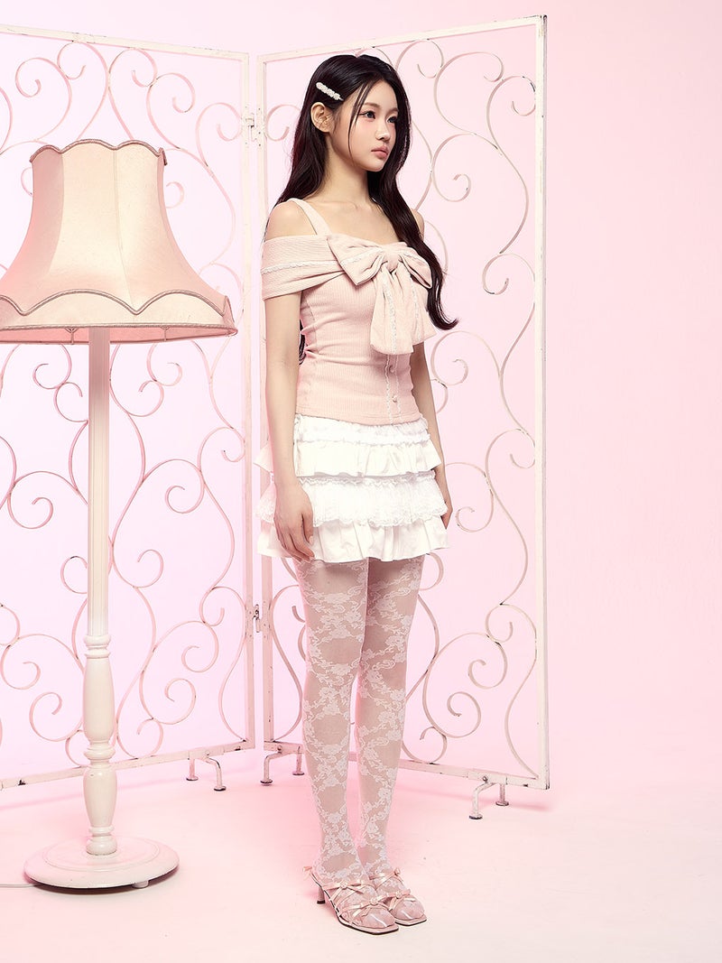 BUBBLES】レースリボントップス | sparkling mall online store