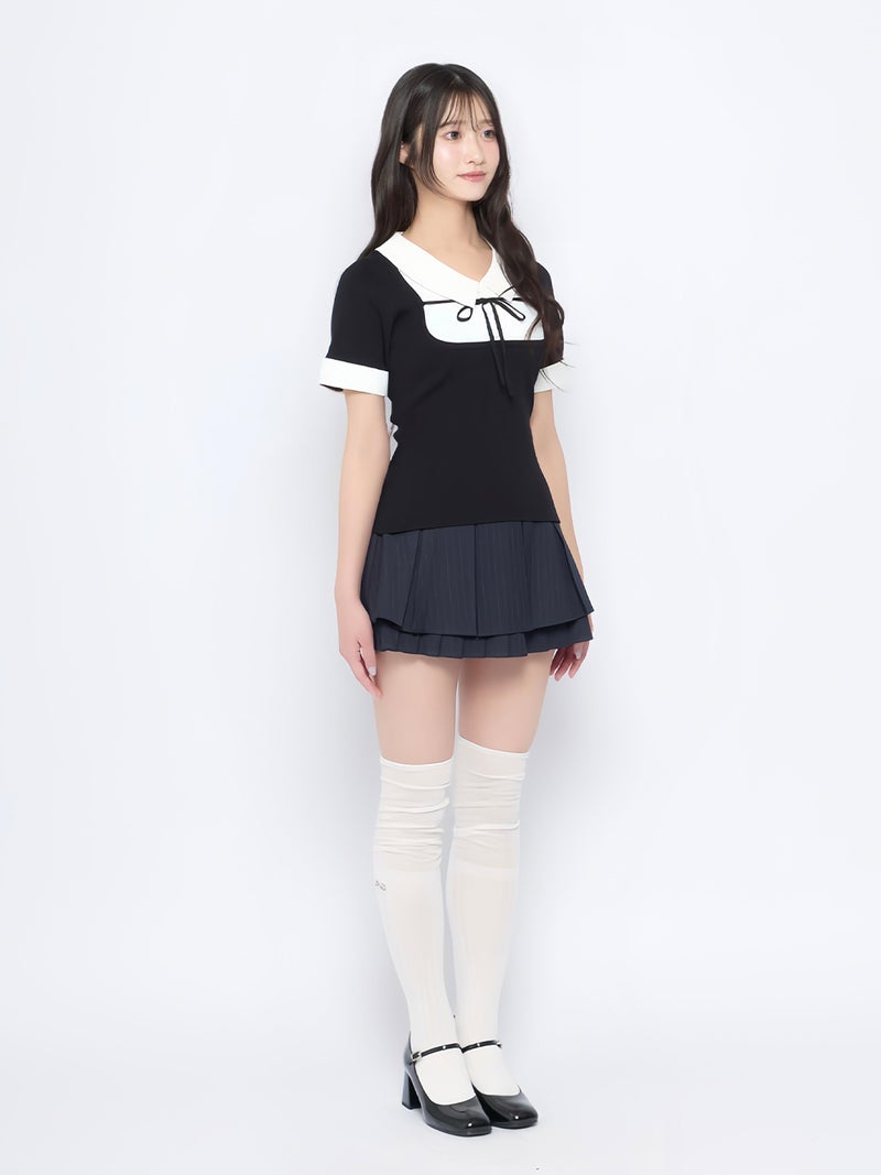 BUBBLES】スクールタイニットトップス | sparkling mall online store