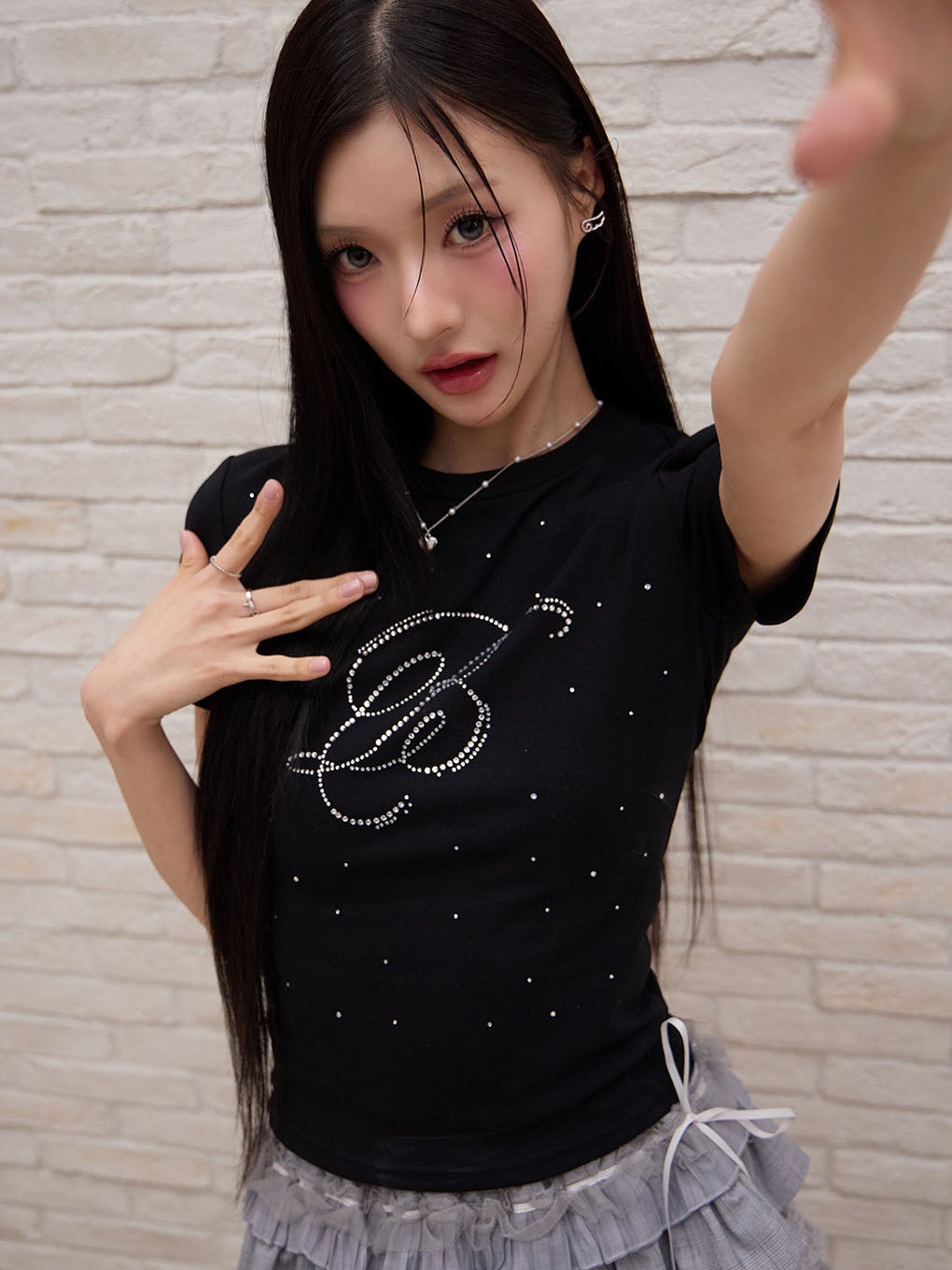 【BUBBLES】ビジューロゴミニTEE