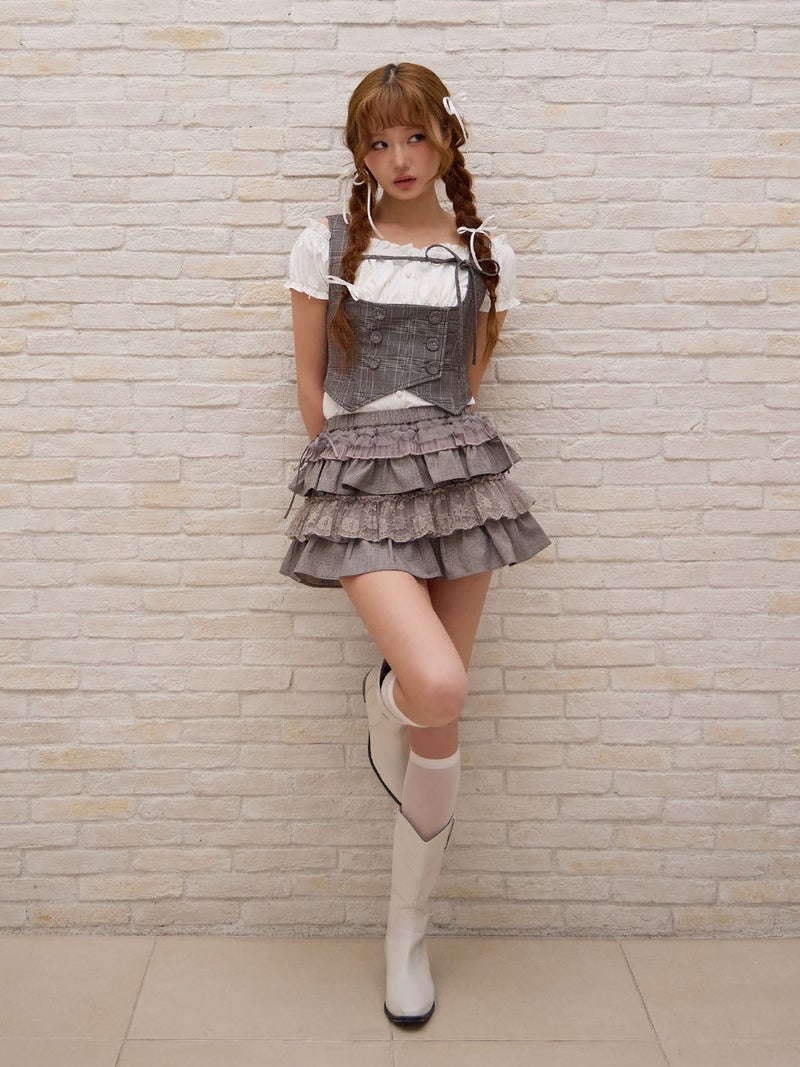 BUBBLES】コケットベストブラウス | sparkling mall online store